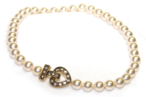 Braut Collier mit Perlen