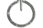 Halsreif einreihig mit Strass