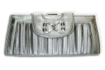Abendtasche Strass silbergrau