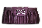 Abendtasche Strass violett
