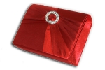 Abendtasche mit ovaler Brosche