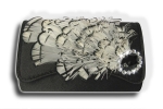 Abendtasche Strass Feder
