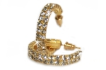 Creole goldfarben Strass