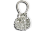Abendtasche Pompadur Silber