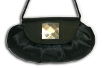 Abendtasche mit gro�em Glasstein