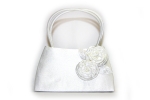 Brauttasche mit zwei Rosen