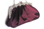 Abendtasche Violett aus Satin