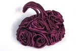 Rosenbeutel aus feinem lila Satin