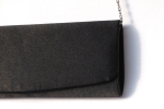 Clutch Bag Satin schwarz